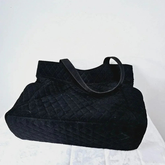 Vera Bradley black quilted tote diaper bag - Picture 7 of 10